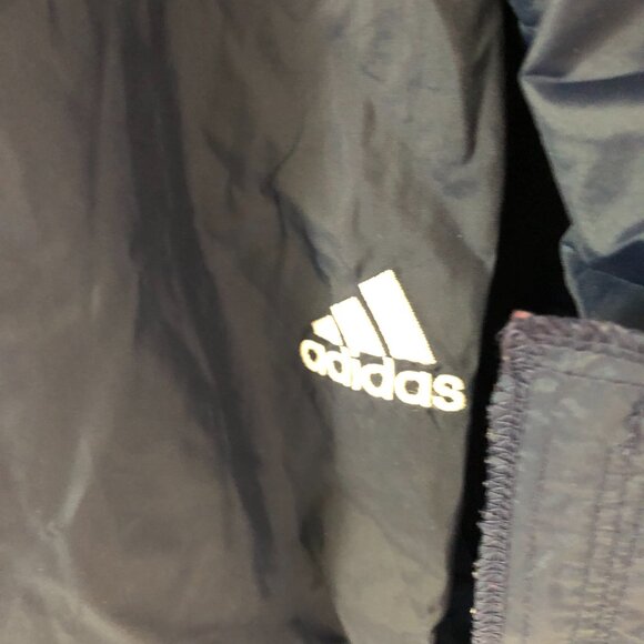 Vintage Adidas Men's Track Jacket Pants Set Size L Large Navy Blue Active Sports - Picture 7 of 14